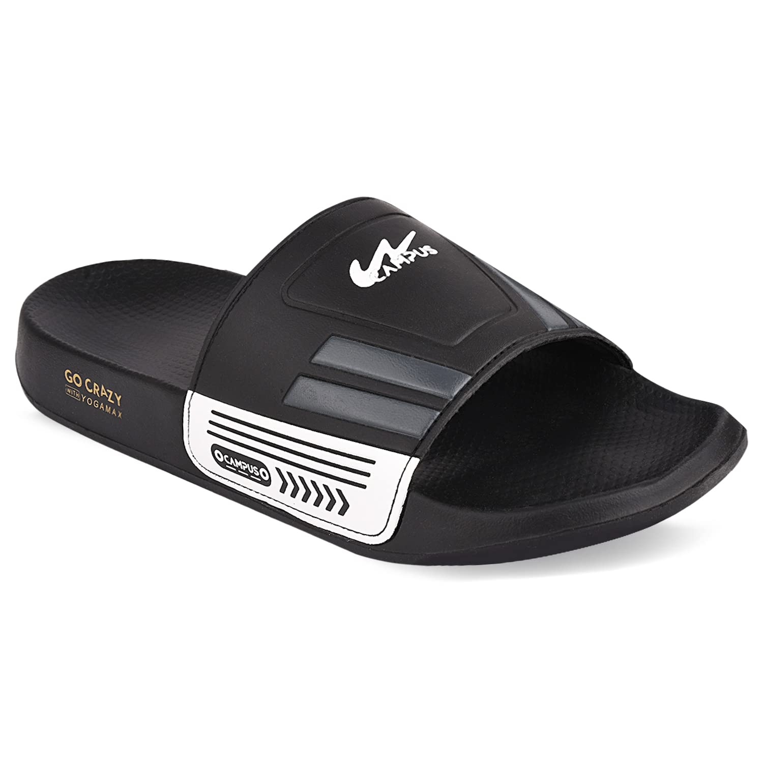 Campus Mens Sl-428 Blk/Wht Sliders - 10Uk/India Sl-428,Black (B0B37BZ6SB) Amazon Price History, Amazon Price Tracker