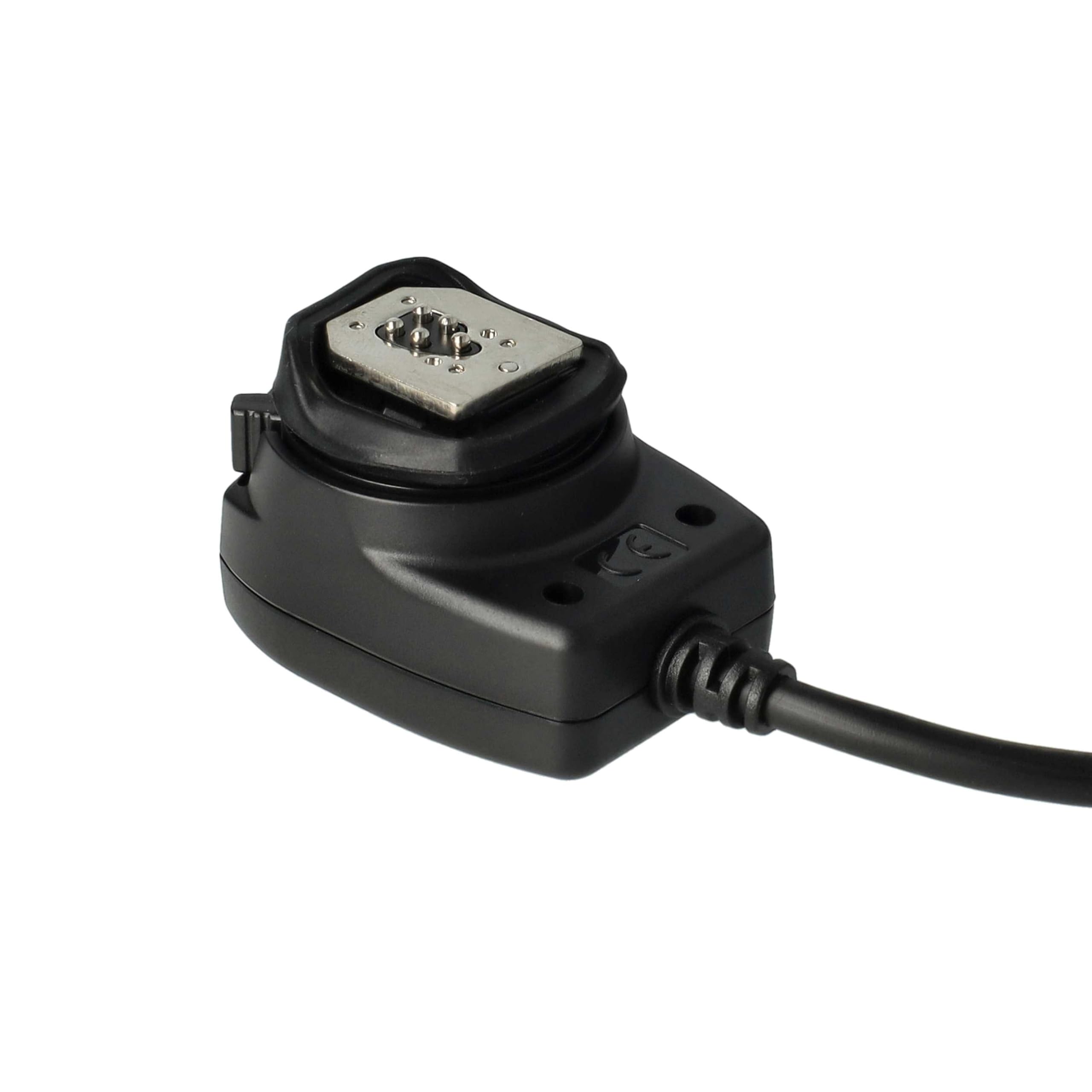 vhbw TTL Blitzkabel Ersatz für Canon OC-E3 für Kamera, Blitzgerät - Synchronkabel, 30cm, Ausziehbar auf 60cm
