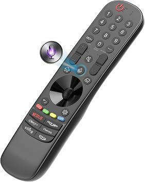 Magic Remote for LG Remote Control for Smart TV 2025-2018 with Pointer, Voice Control, Bluetooth, for MR25, MR24, 23, 22, 21,20,19,18 GA/GN, Alexa.