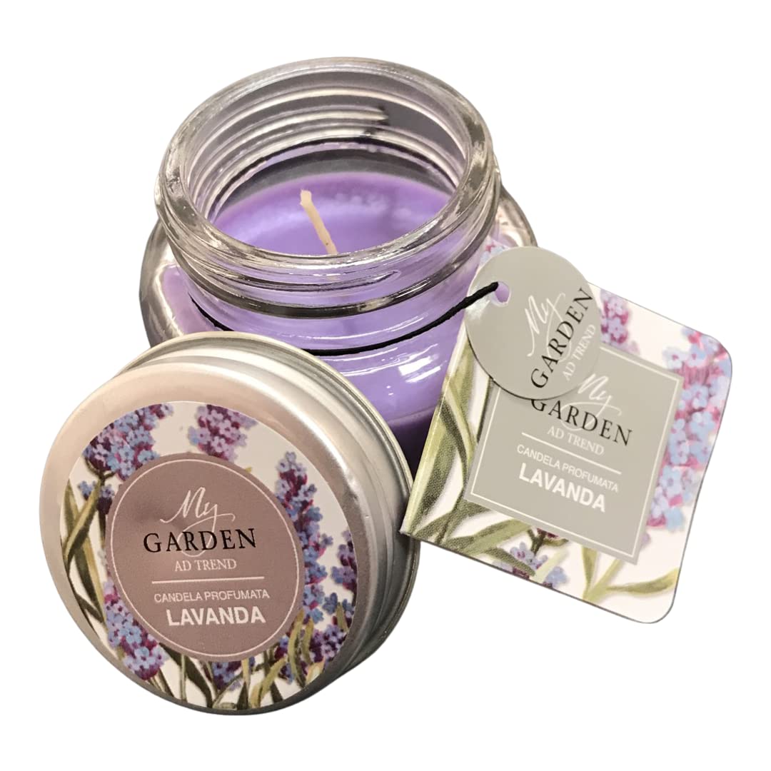 regalami.Shop Set 24 Candele profumate cm.5,5x5 Limone tè Verde Rosa Lavanda Ortensia Talco