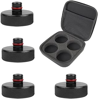 Jack Pad for Tesla Model 3/Y/S/X, Rimoody Car Jack Rubber Pad for Tesla Model 3 for Tesla Model Y Model S Model X Jack Pad Pucks Jack Lift Pad Adapter Tool with Storage Box
