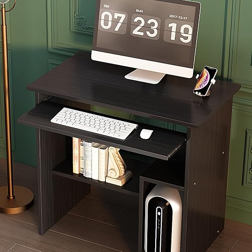 Miniatura 6 de Escritorio para computadora, mesa de computadora de oficina en casa con soporte para CPU, escritorio de estudio, mesa para computadora portátil con