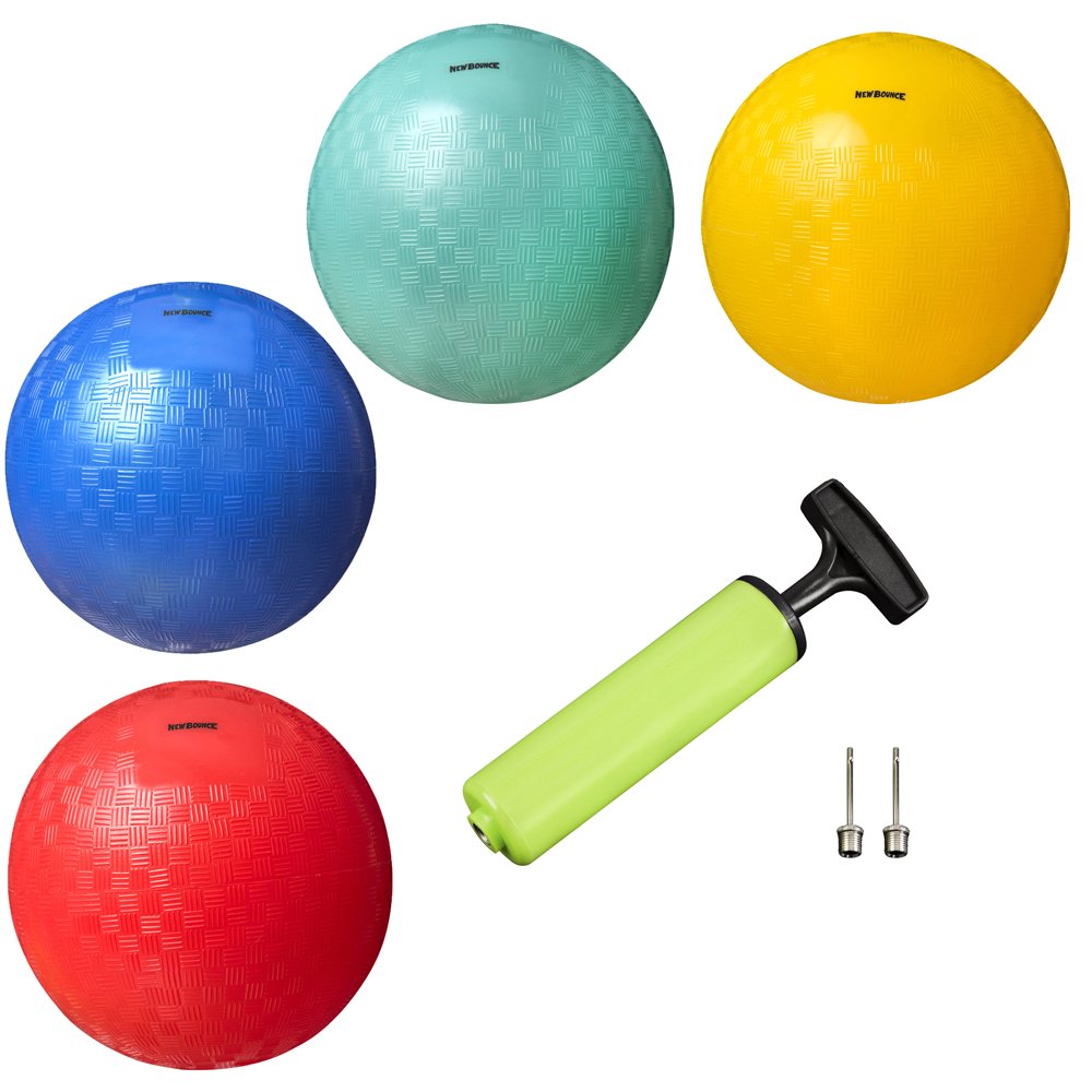 Buy NewBounce Playground Balls for Kids Set of 4 Rubber Bouncing