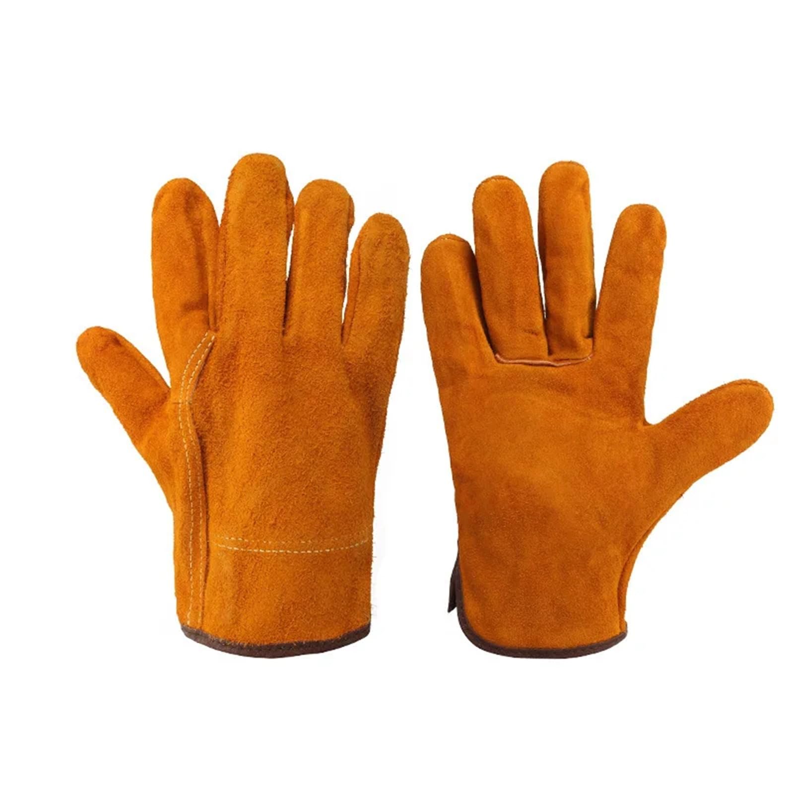 Compatibile con guanti da saldatura in pelle bovina a doppio strato, attrezzatura protettiva for la sicurezza sul lavoro industriale, resistente al calore, ignifuga