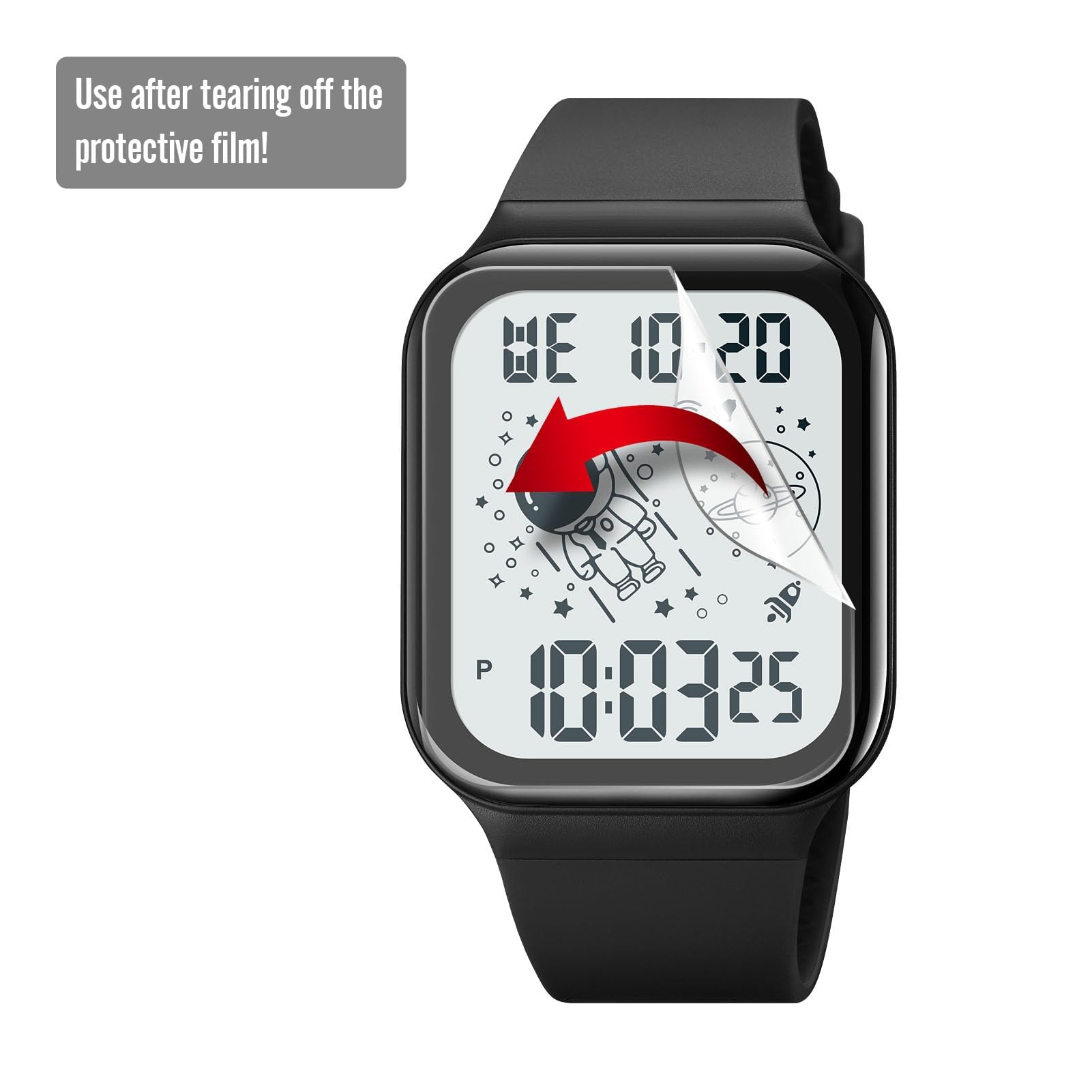 Orologio digitale per bambini con cronografo sveglia retroilluminazione calendario per regalo ragazzo ragazza sport digitale LED luce allarme striscia di silicone