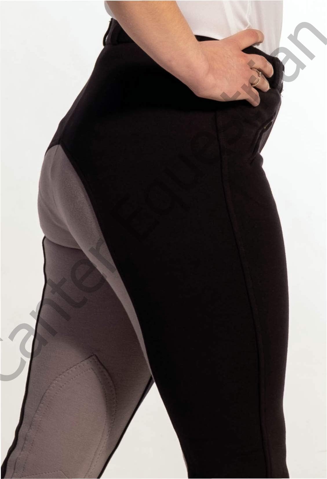 'Canter Two Tone Childrens/Kids Horse Riding Jodhpurs/Breeches from 20'' to 30'' Waist'