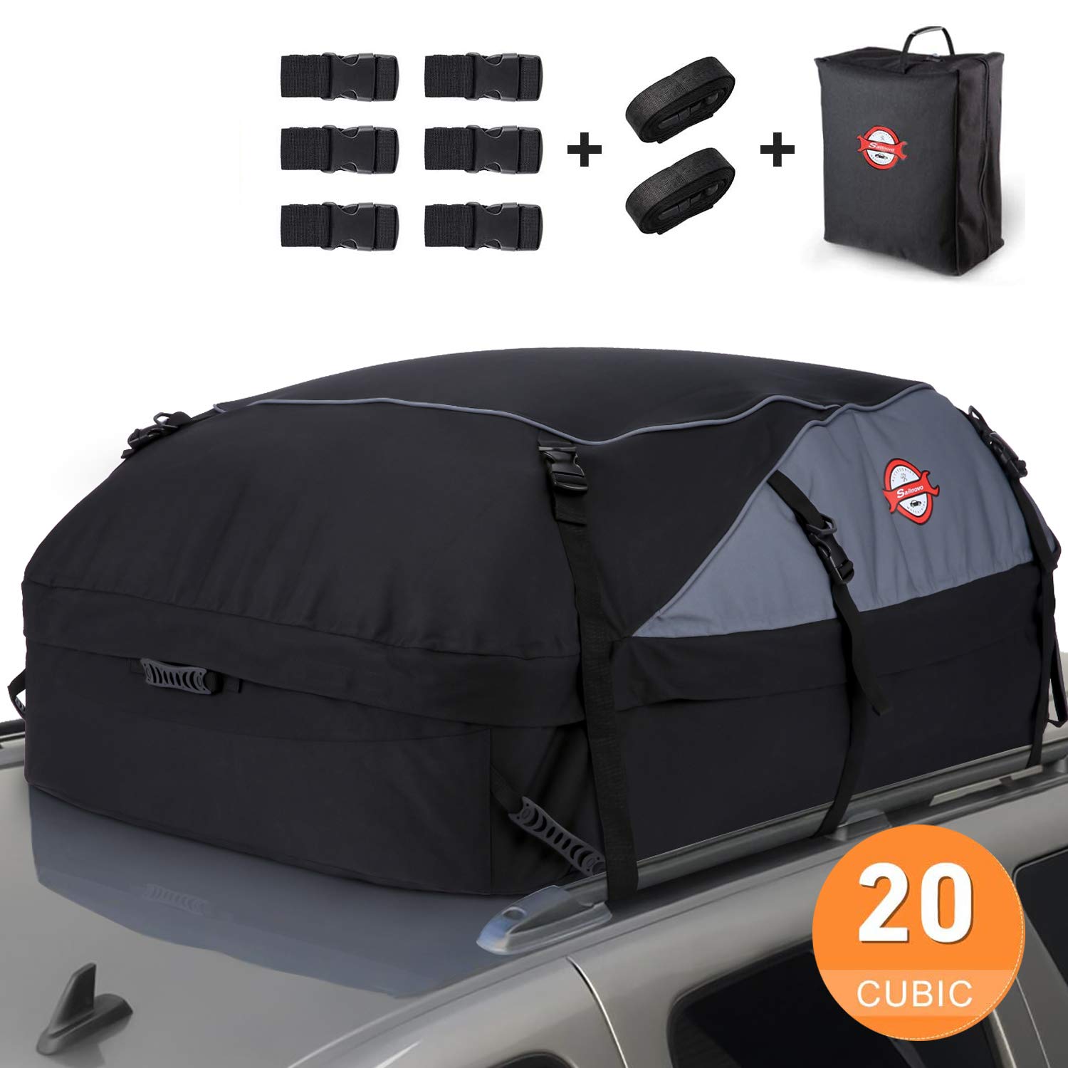 Buy Sailnovo Car Roof Bag Cargo Carrier, 20 Cubic Feet Waterproof