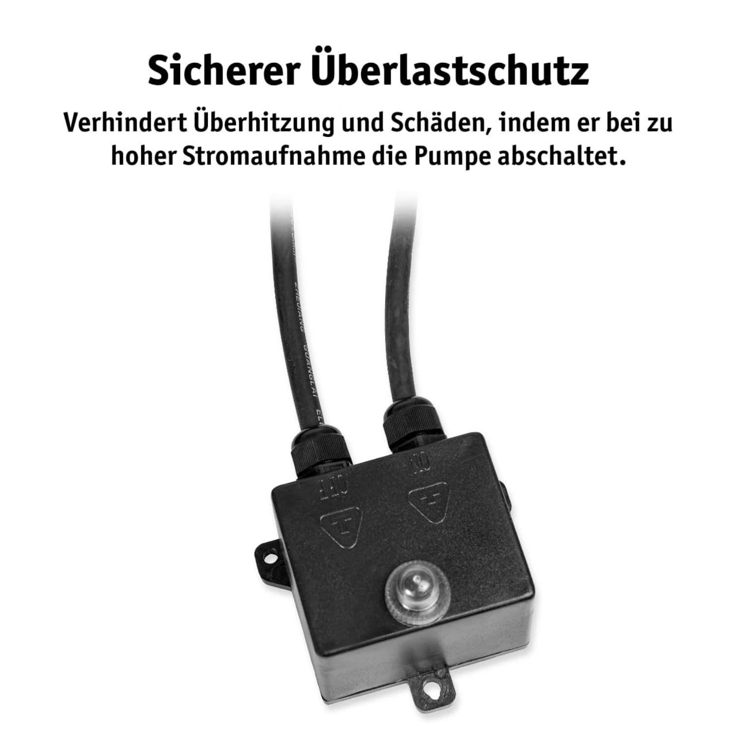 WALTER Schmutzwassertauchpumpe inkl. Schneidwerk, 20m C-Schlauch (1100W, 21.000l/h, Förderhöhe max. 15m, Anschlusskabel 8m, Thermoschutz) Fäkalienpumpe mit Zerkleinerer