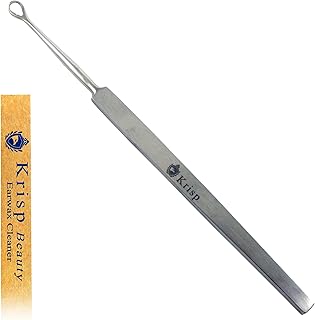 Ear Wax Removal Tool - Earwax Cleaner Tool Set Ear Wax Picker Loop Ear Cleaner Curette Q Tip Pick Metal Cleaning Reusable Ear Wax Kit Cleaner Remover Medical Grade Stainless Steel by Krisp Beauty