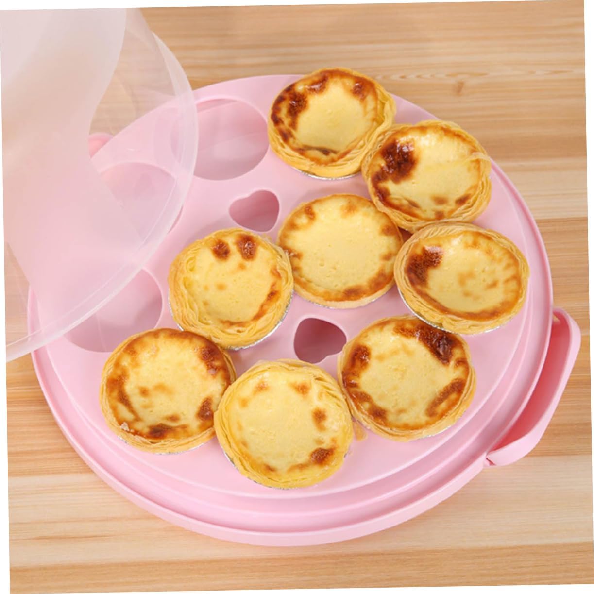 Cake Carrier with Lid and Handle Portable Bakery Packing Box for Birthday Cakes Cupcakes and Desserts Top for Easy Viewing for Parties and Outdoor Use