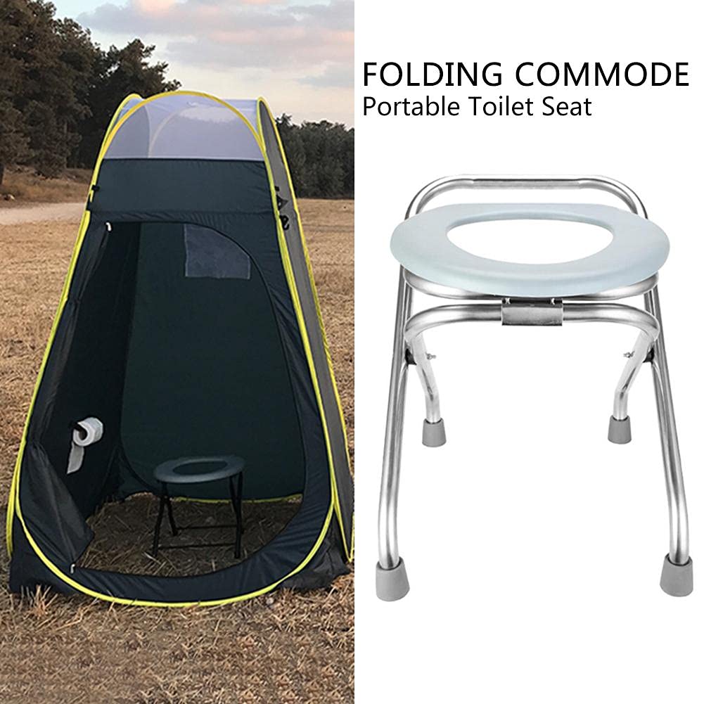Campingklo Campingtoilette Tragbare Camping WC Outdoor Mobile Klapptoilette Campingtoilette Faltbar Tragbare Camping Toilette Faltbare Reisetoilette für Camping, Wandern, Ausflüge