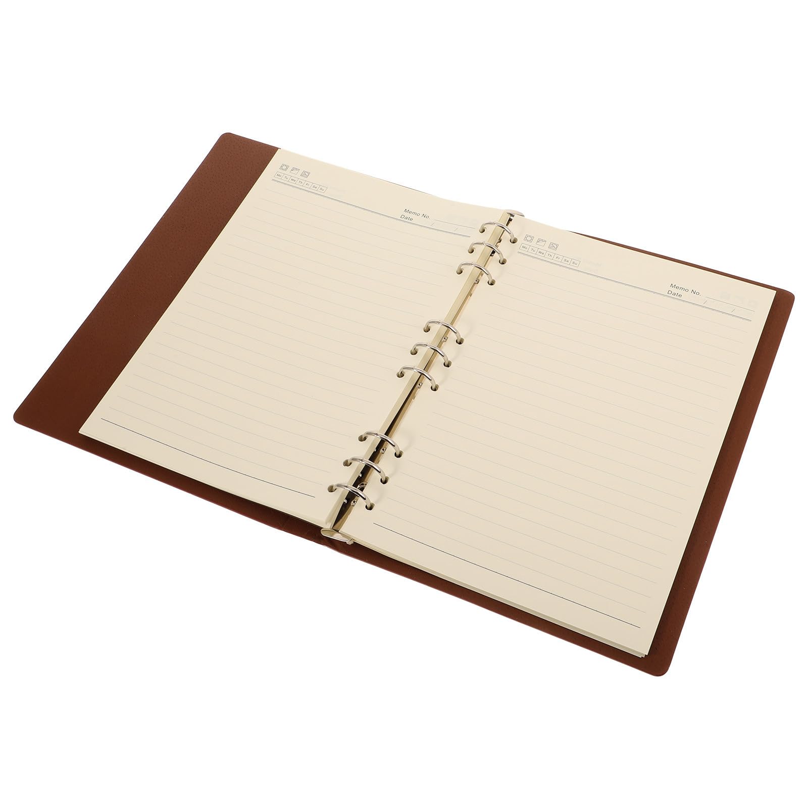 Cuaderno cómodo para estudiantes libreta ligera de anillas 8