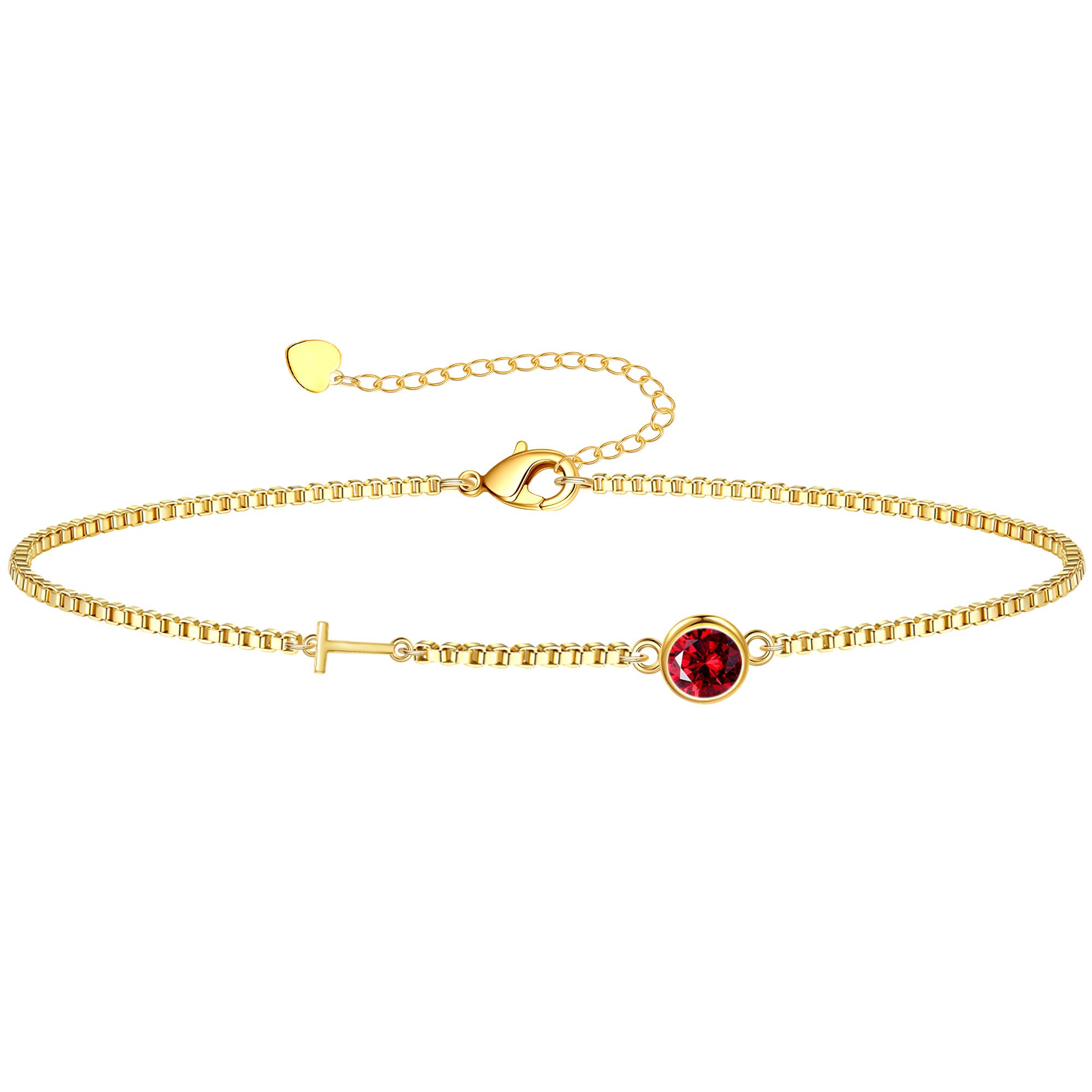Birthstone Bracelets for Women, Initial Bracelet Teen Stocking Stuffers Birthday Gifts for Teen Girls Initial Bracelet Trendy Letter A-Z Dainty Bracelet 21st 30th Mom Birthday Gift Birthstone Jewelry