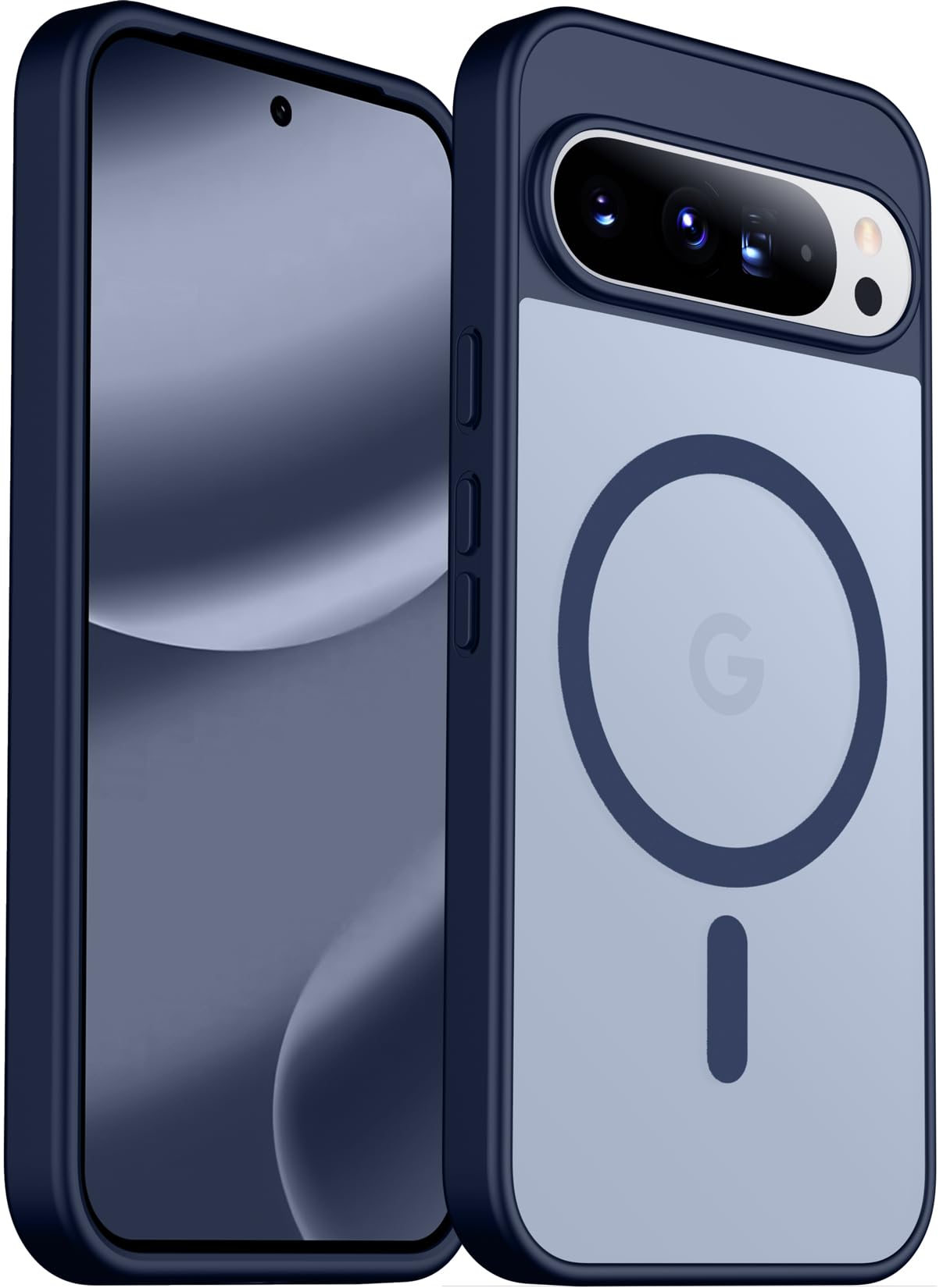 JETech Coque Magnétique Pour Google Pixel 10/10 Pro 2025, Compatible Avec MagSafe Et Chargeur Pixelsnap, Étui Housse Antichoc à Dos Translucide Mat (Quartz Gris