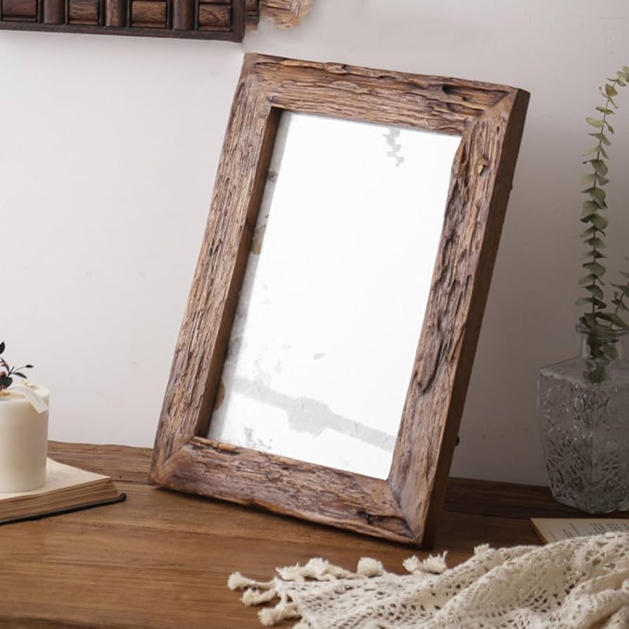 Amazon.co.jp: [XYJP] 古材を使用した木製枠 思い出の写真 絵画 個展