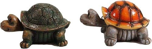 Miniatura 4 de Ebros - Juego de 4 figuras náuticas marinas coloridas de tortugas marinas, tortugas Bobblehead, símbolo de fortuna y suerte, zen, Feng Shui, playa