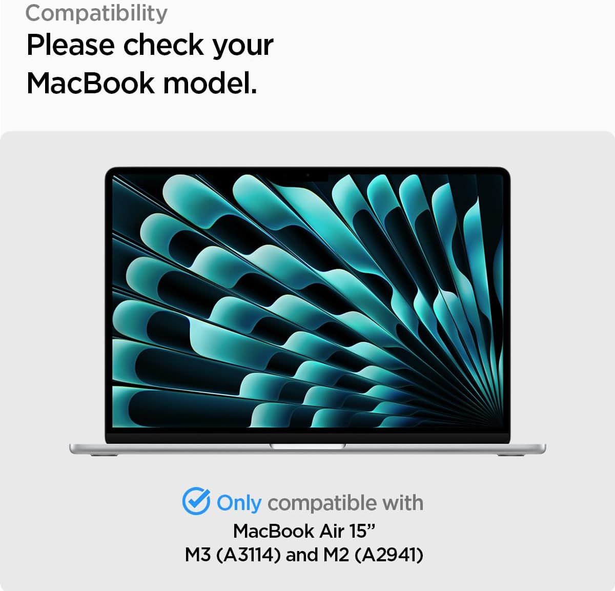 Spigen MacBook Air 15" Thin Fit Crystal Clear & Apple MacBook Air 15" Glas.tRSlim(1P)