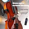 MICVISTA Professional Wireless Violin Microphone, Violin Pickup Clip-on Instrument Microphone, Designed for Violinists and Musicians, Suitable for Active PA Systems #2