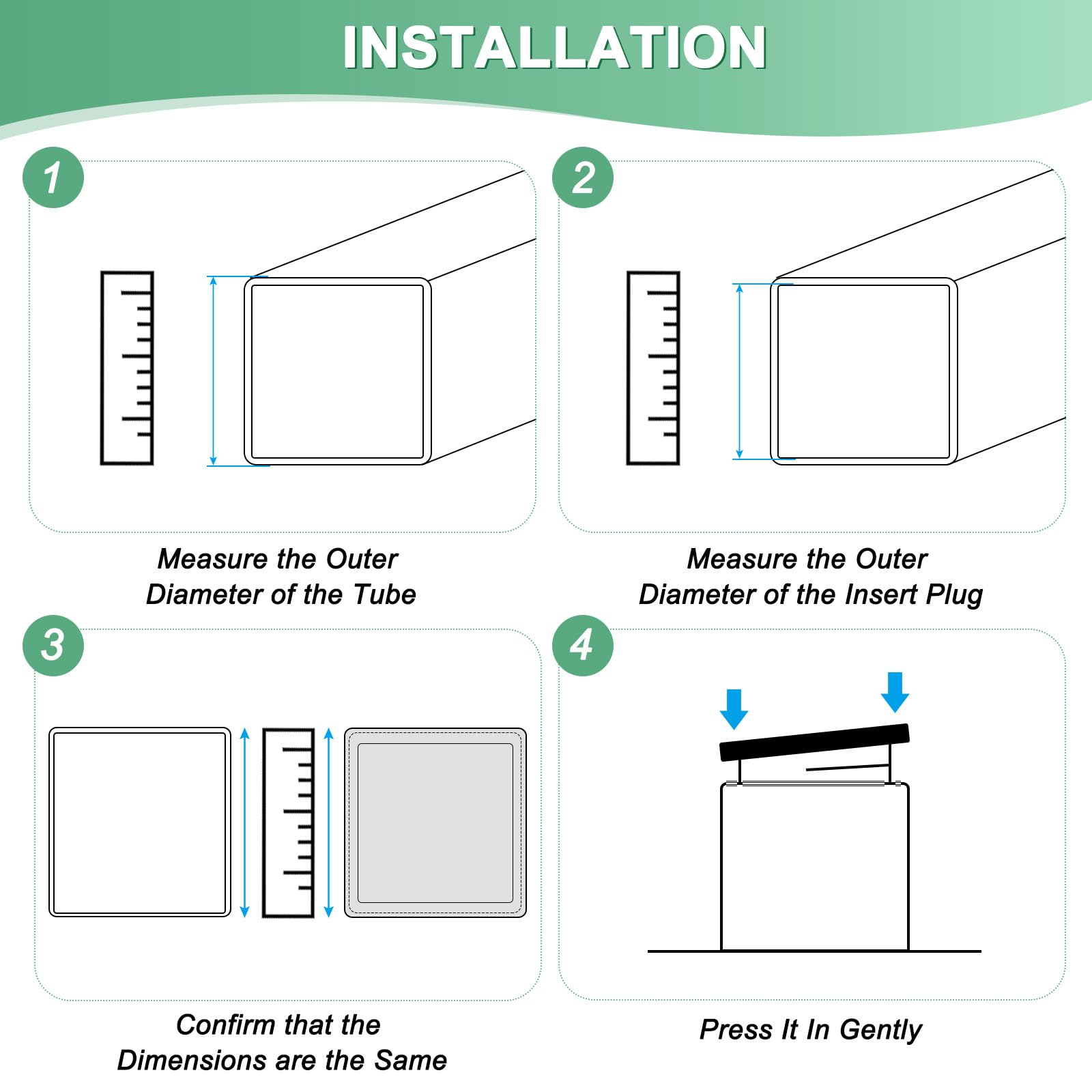 100 Pcs Plastic Hole Plugs Black Screw Chair Pad Tips Cabinet Protector Moving Table Leg Cap