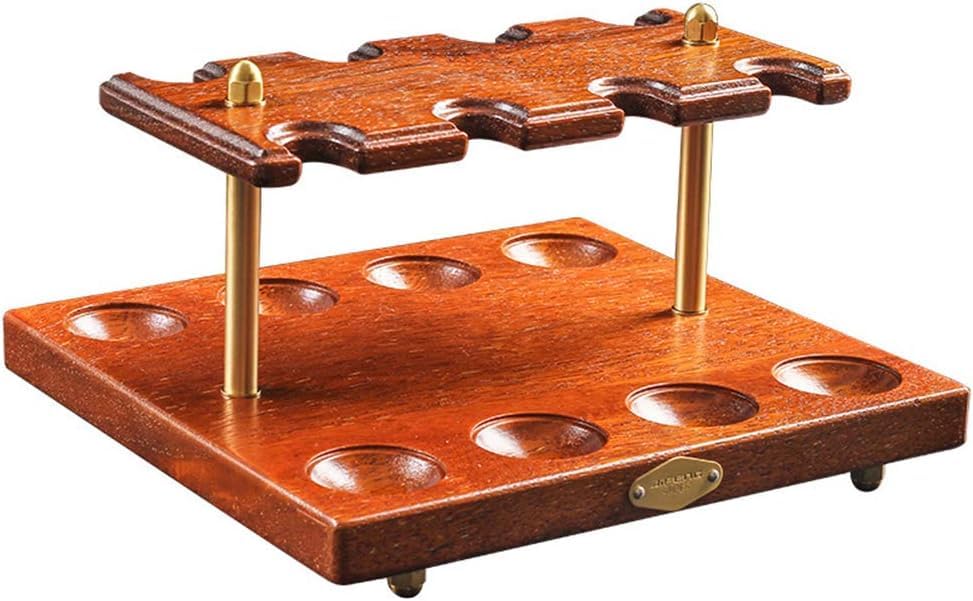 Présentoir à pipes en bois pour 8 pipes : un support artisanal élégant