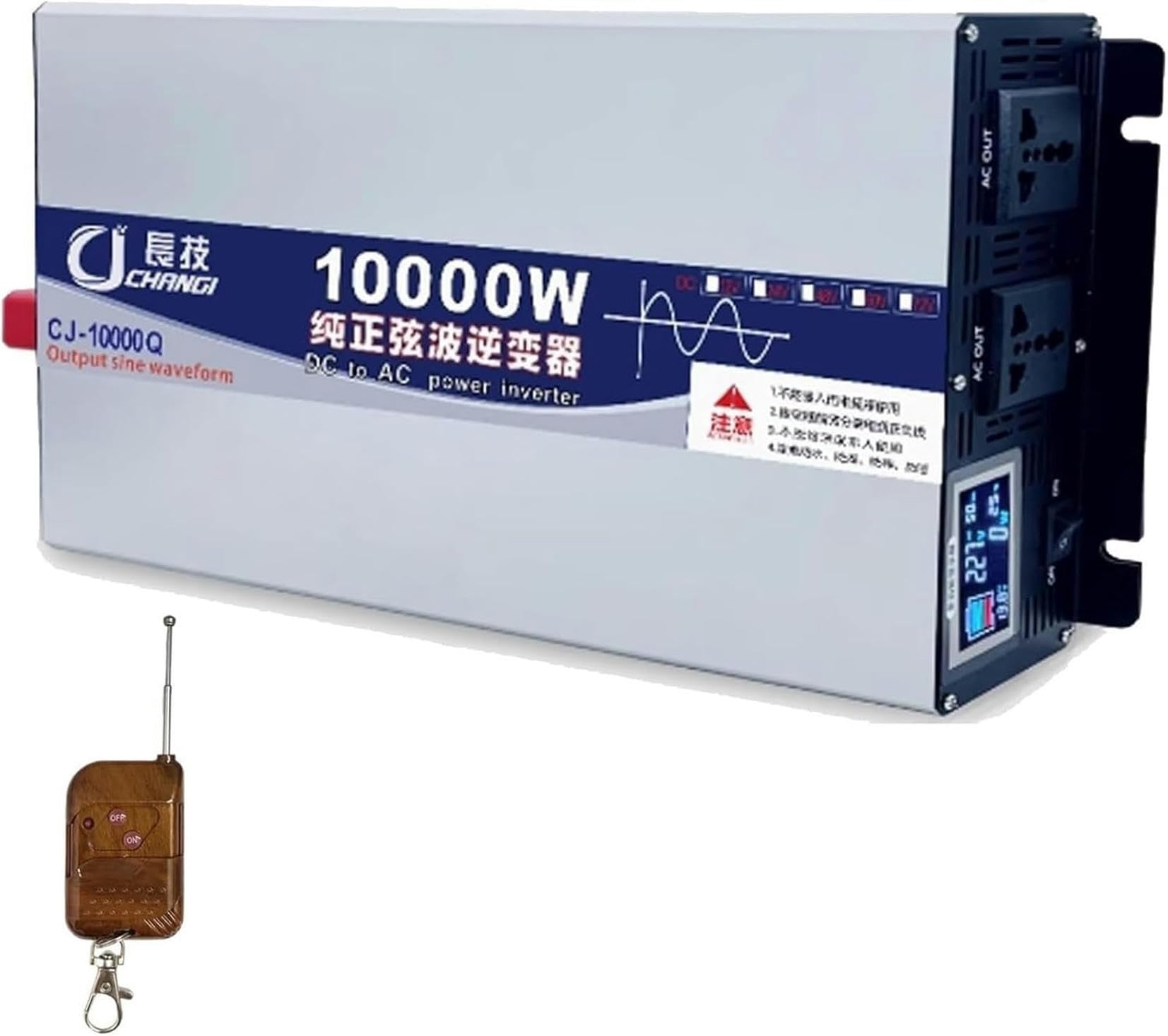 Onduleur de voiture convertisseur DC AC avec onde pure 10000W pour batterie 48V