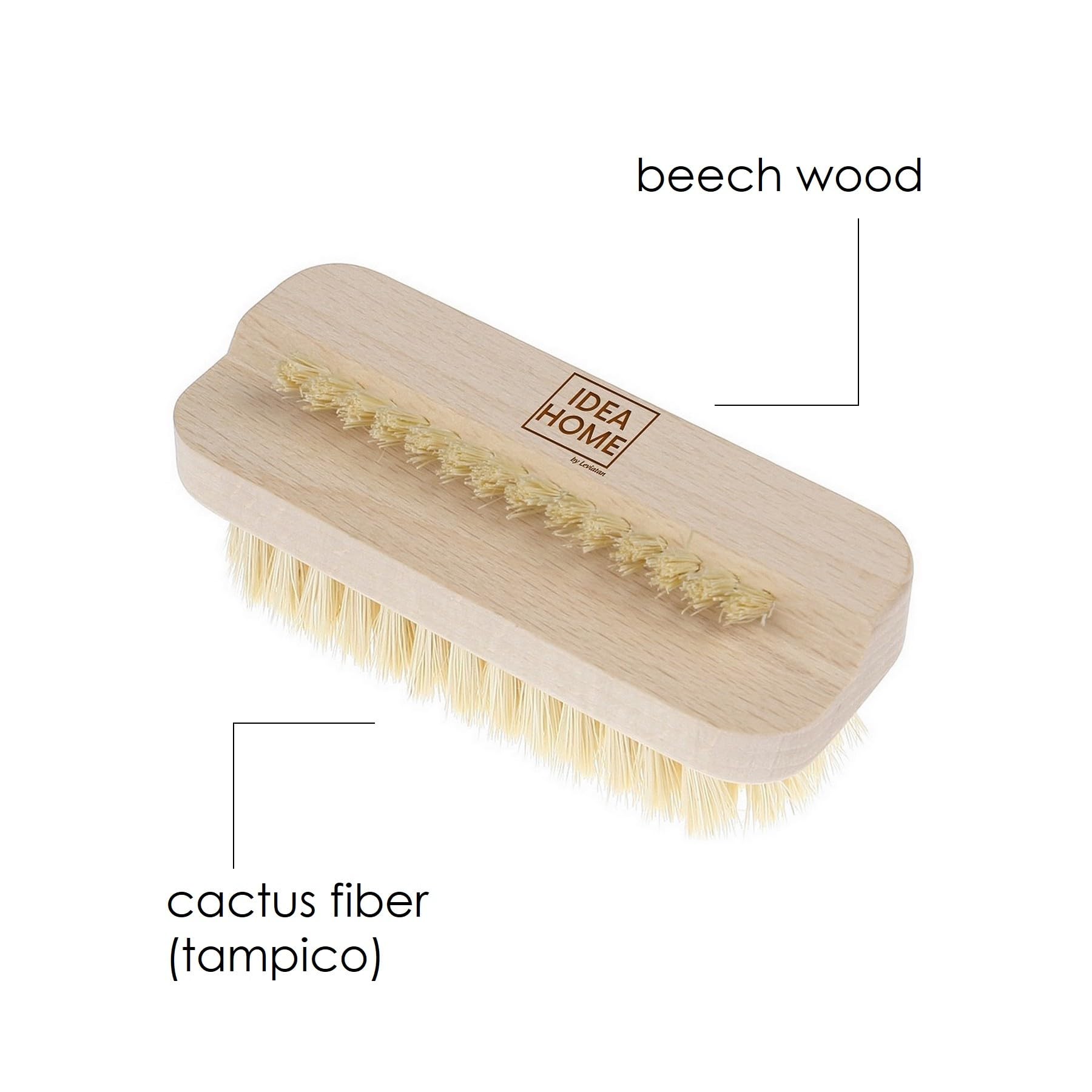 LEVIATAN Double-sided hand and nail cleaning brush, pink, nail care, hand hygiene, double brush, cleaning nails, hand brush - Image 2