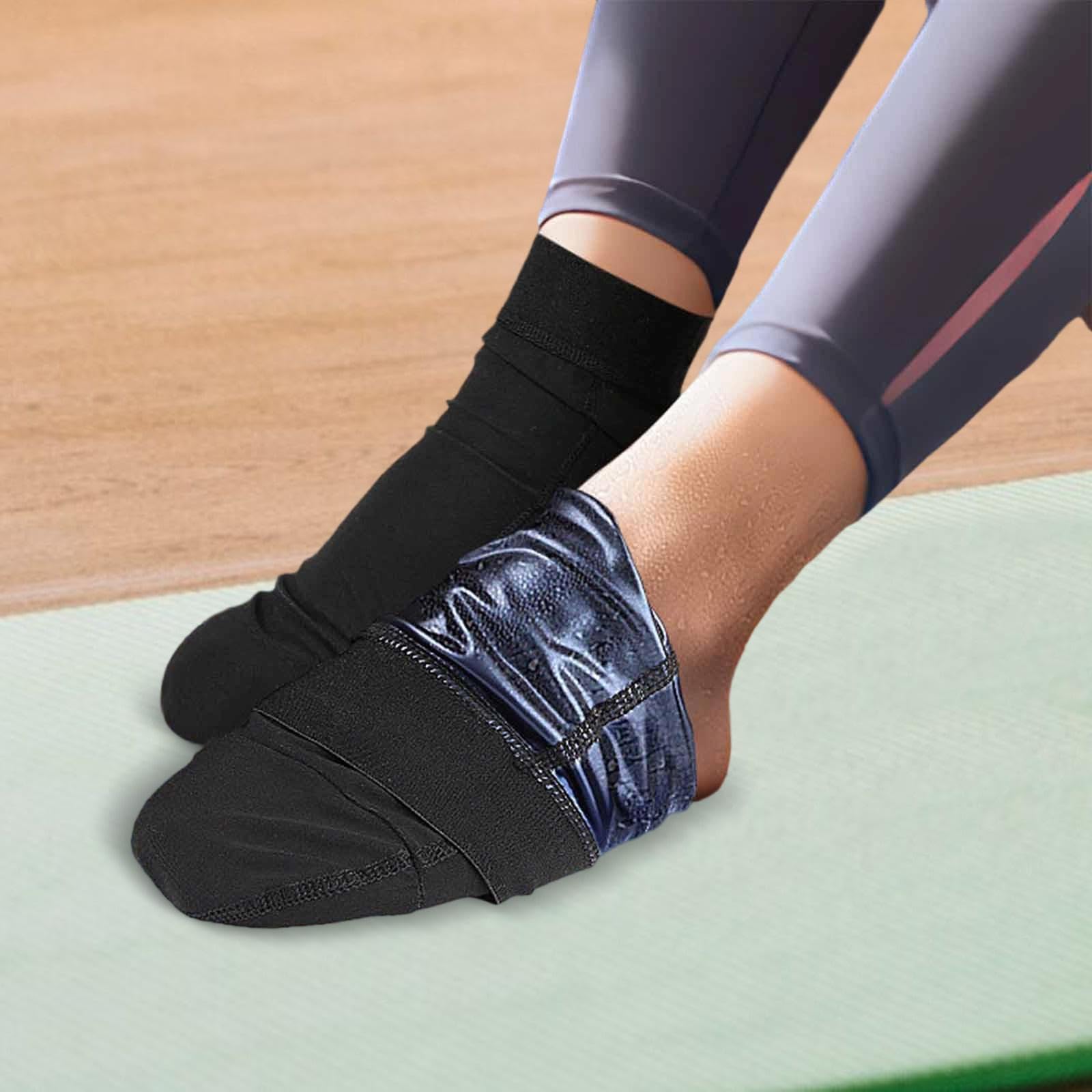 F Fityle 2 Pares de Calcetines de Sauna, Calcetines Deportivos, Mangas para Pies, Antitranspirantes, Transpirables, Lavables, Material Versátil, Ade