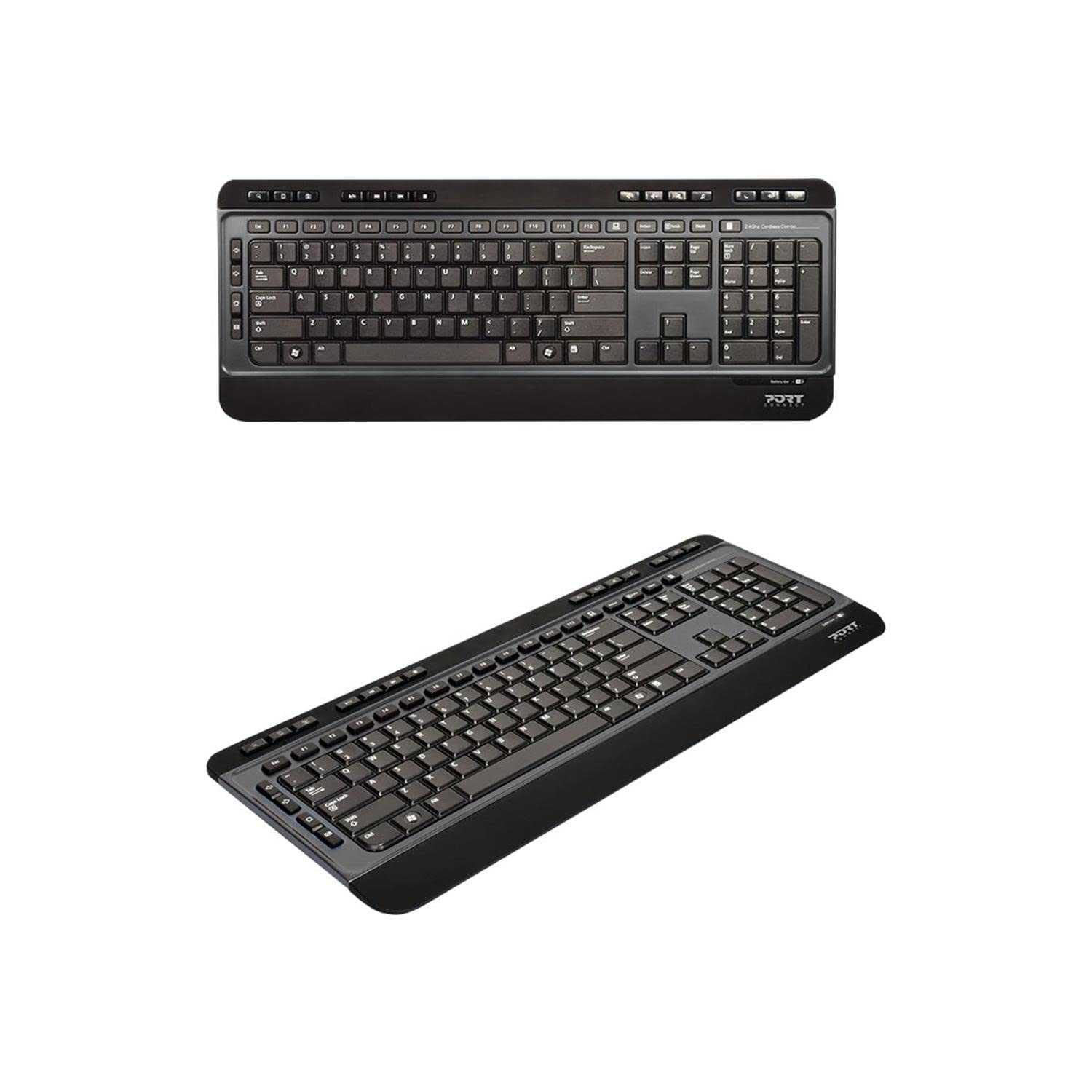 PORT DESIGNS TECLADO (INGLES) + RATON 900901-UK INALÁMBRICO SILENT