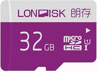 LONDISK 32GB SD Card Micro SD Card U1 Class 10 Memory Card with Free Adapter for Games/Phones/Cameras(U1 32GB)
