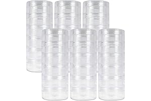 Beauticom 6 Pack 10G Empty Rhinestone Storage Containers