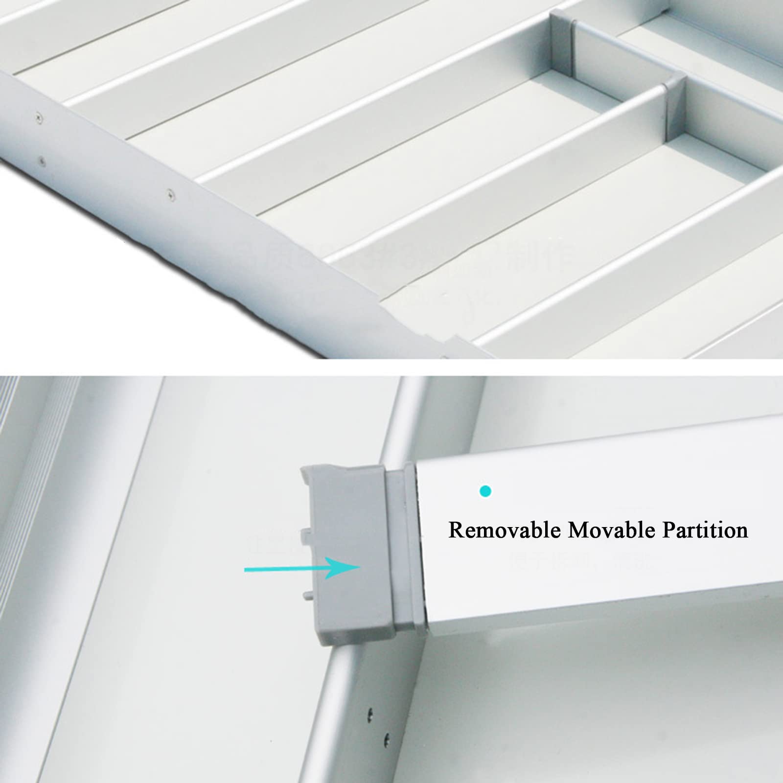 Bandeja para cubiertos Organizador de cajones grande Bandeja para cubiertos Caja de inserción de cajón con compartimentos Soporte para utensilios para el hogar Accesorios de cocina Caja de cubiertos