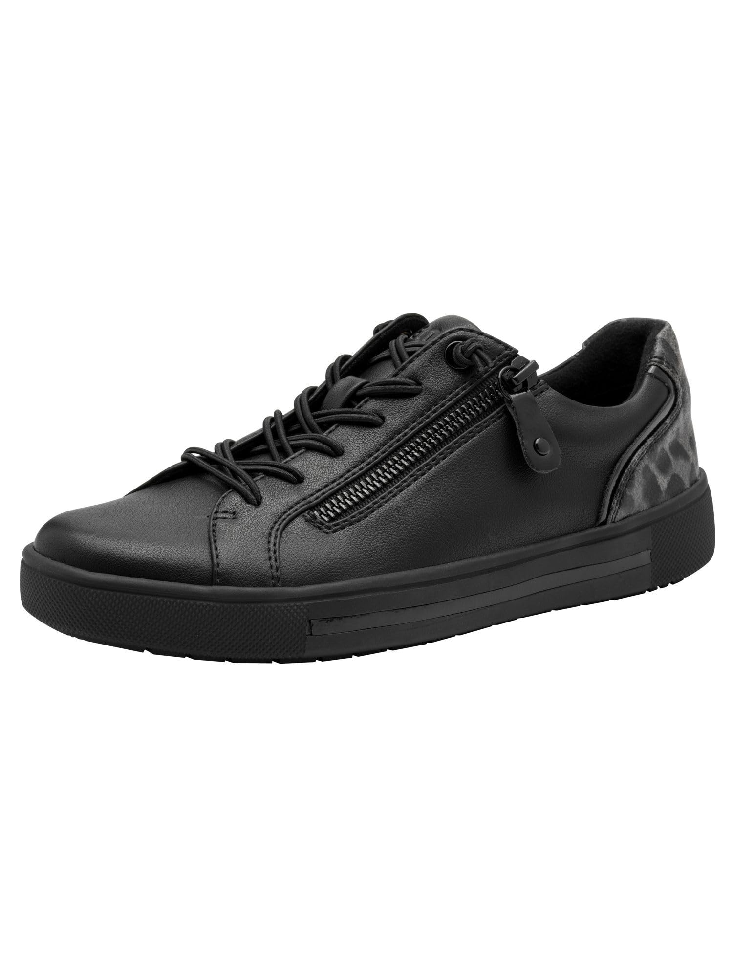 Jana Sneaker 8-23660-42 schwarz/Leo H-Weite