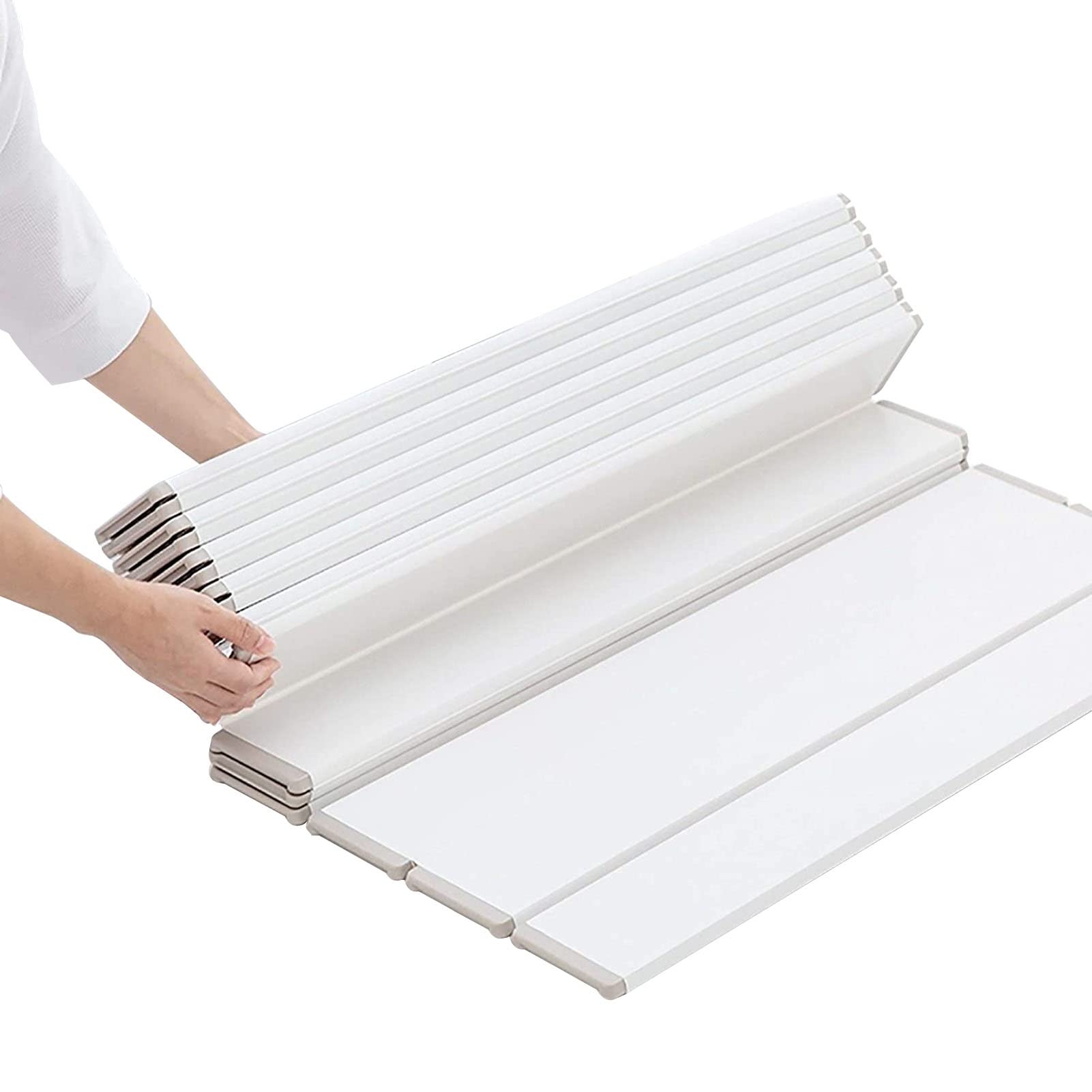 LANRUEU Bathtub Cover Waterproof Polypropylene Bath Lid, Foldable Insulation Board Bathtubs Dustproof Tray for Home, Bathroom, SPA Experience(120x70x1cm)