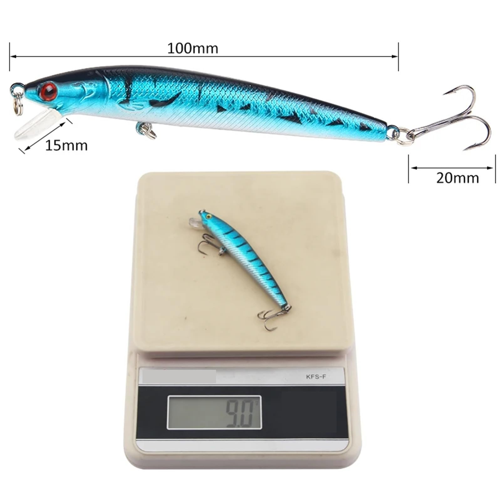 Générique Leurre Minnow Flottant 10cm 9g Mer Bateau Bar