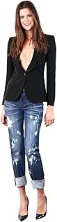 Standards & Practices Women's Stretch Denim Distressed Boyfriend Premium Jeans