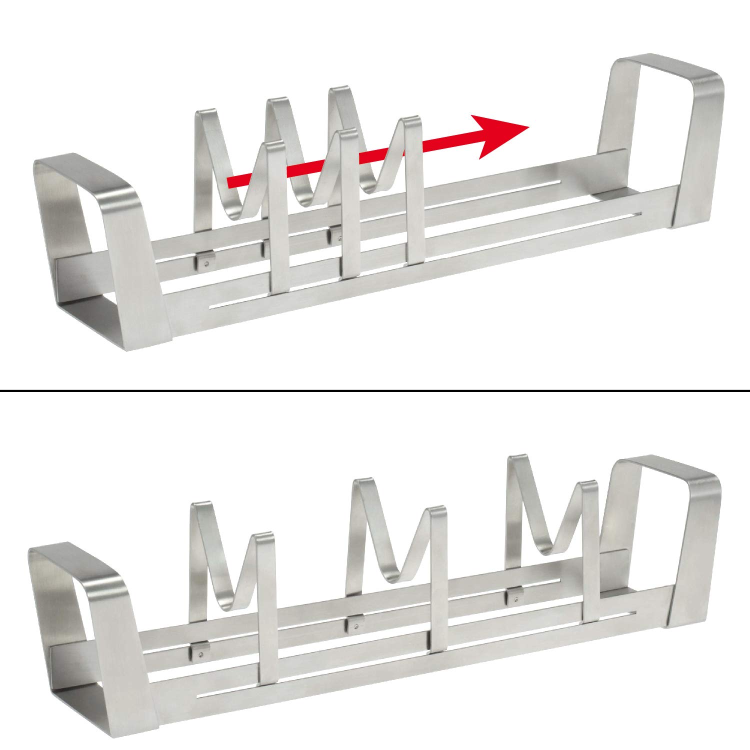 bremermann BBQ Fischhalter, Fischgriller, Fischbräter 2er-Set