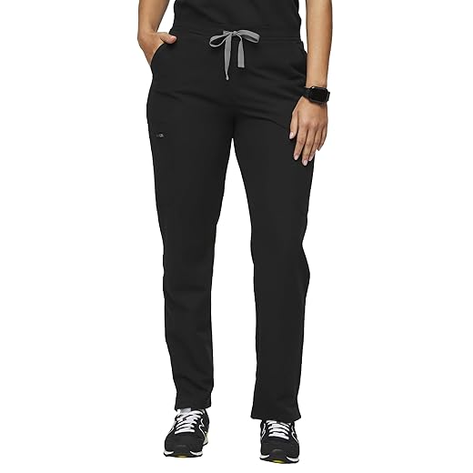 FIGS YOLA Skinny Scrub Pants for Women – Black, S