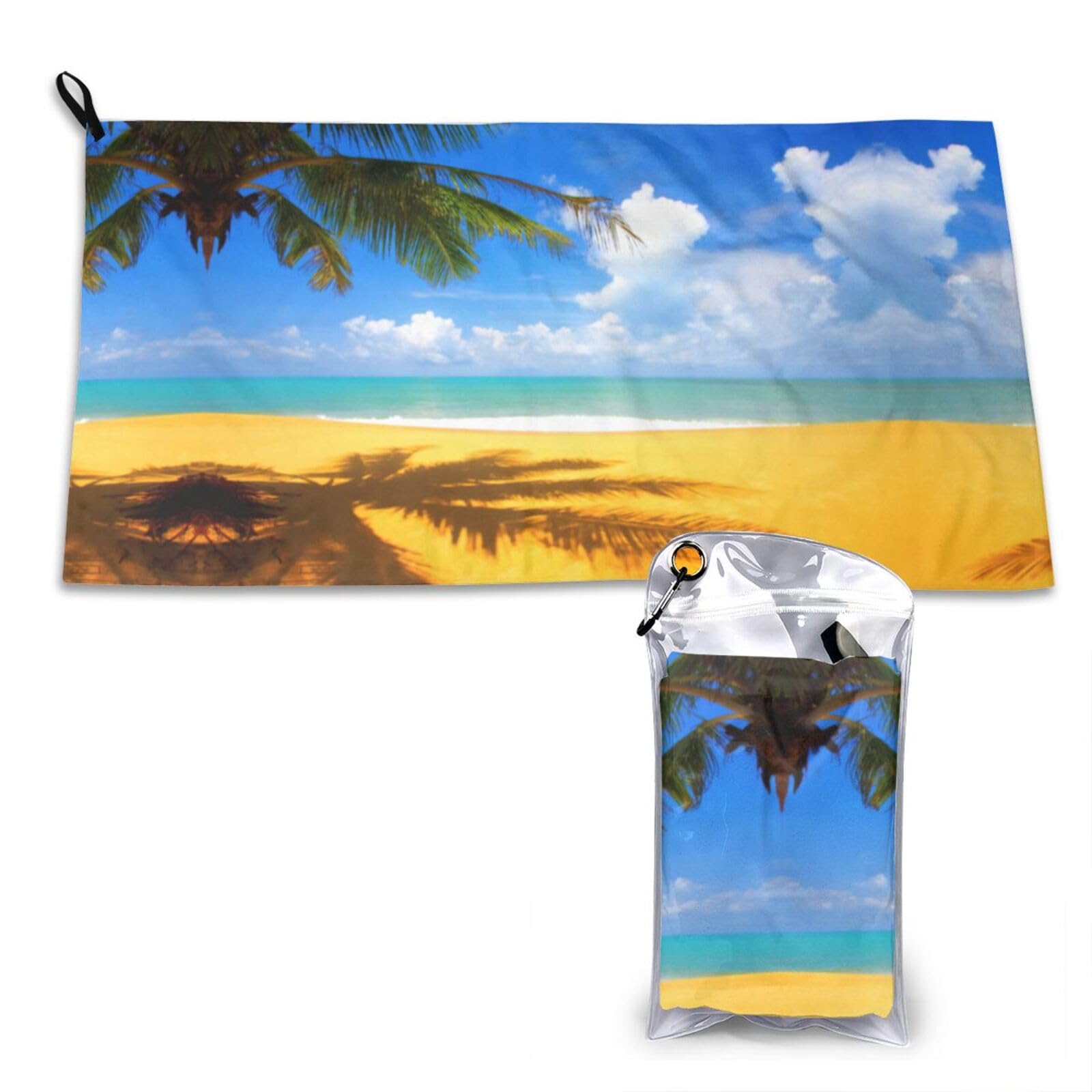 WXWJSHMGC Sunset Palm Print Cooling Towel, Gym Towel,Cooling Towels For Neck, Soft Breathable Travel Cool Towel,Sports Towels For Gym,Camping