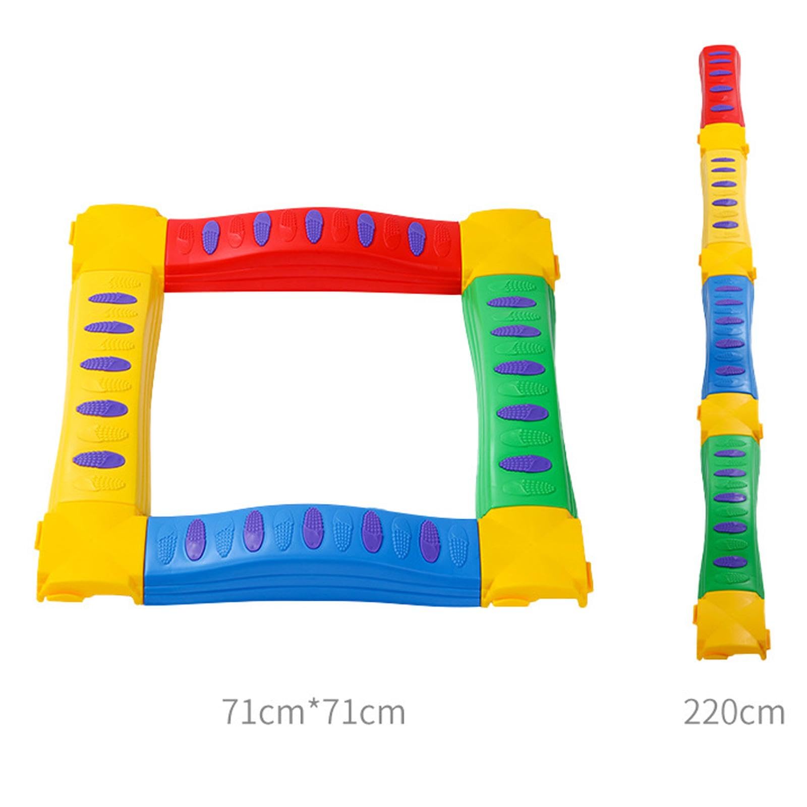 Giocattolo per L'allenamento Dell'equilibrio E della Coordinazione dei Bambini con Gradini a Incastro, 4 Dritto 4 Molo