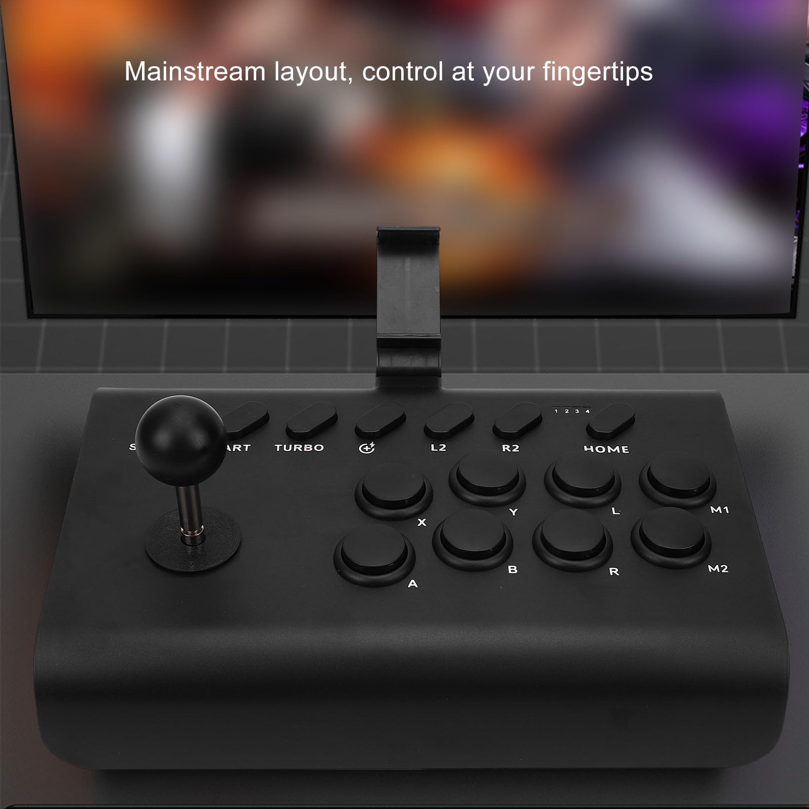 Bastone da Combattimento Universale per Console di Gioco retrò con Sensazione Setosa per Telefoni IOS PS, Controller Joystick Flessibile per Giochi per Computer TV Set Top Box