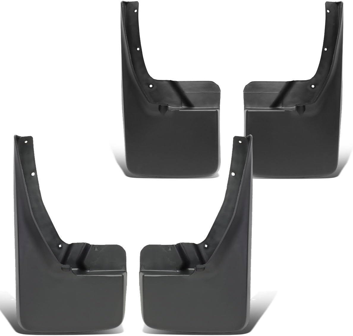 Auto Dynasty Compatible with Dodge Ram Truck 4Pcs Front+Rear Wheel Mud Guard Splash Flaps Kit