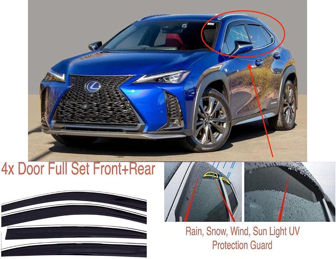Buy AC WOW 4x Wind Deflectors Compatible with Lexus UX UX250h UX200