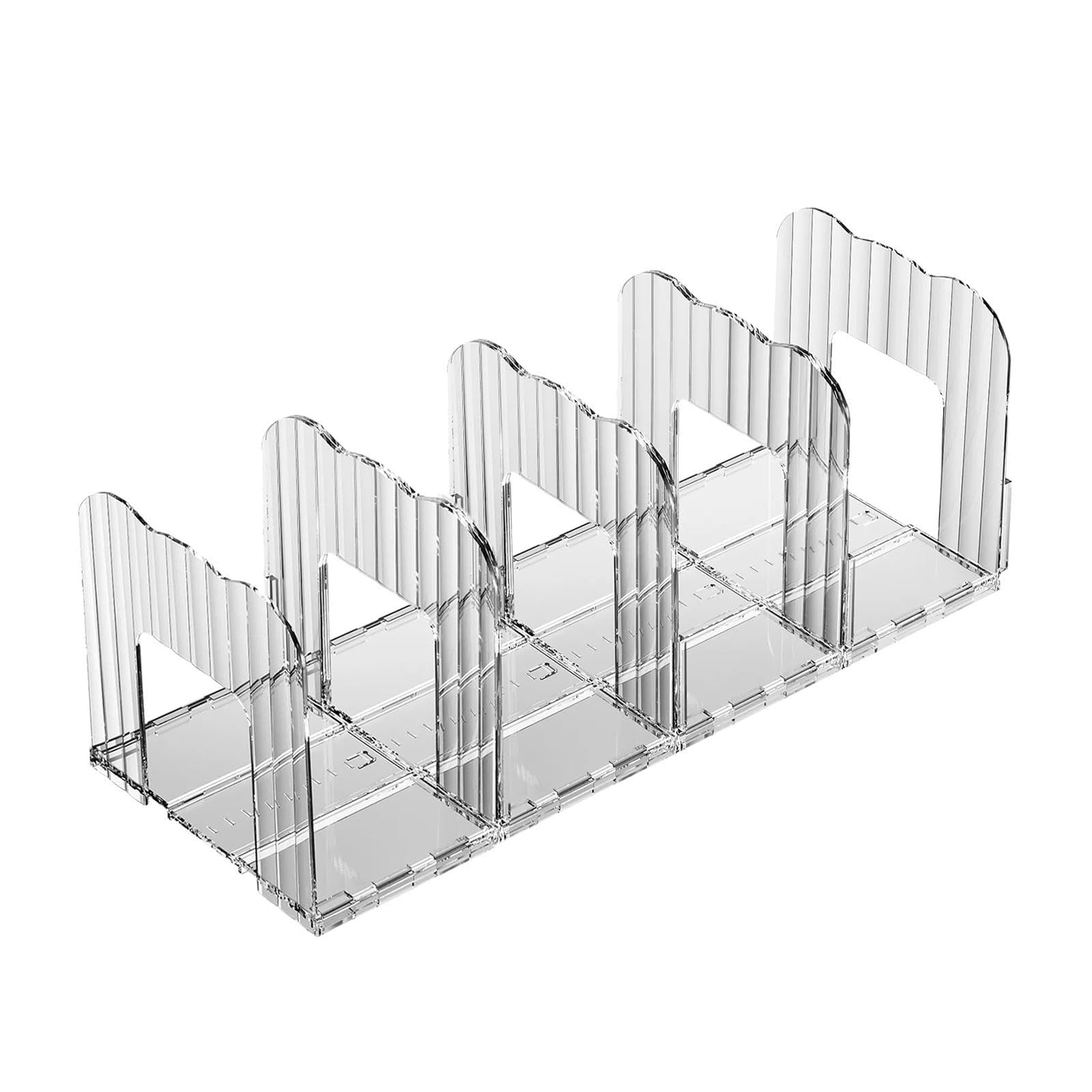 ZEPFJHE Space Saving Book and Handbag Shelf Storage Rack with Multiple Compartments Home Storage Solution Display Stand Portable Bookshelf Rack