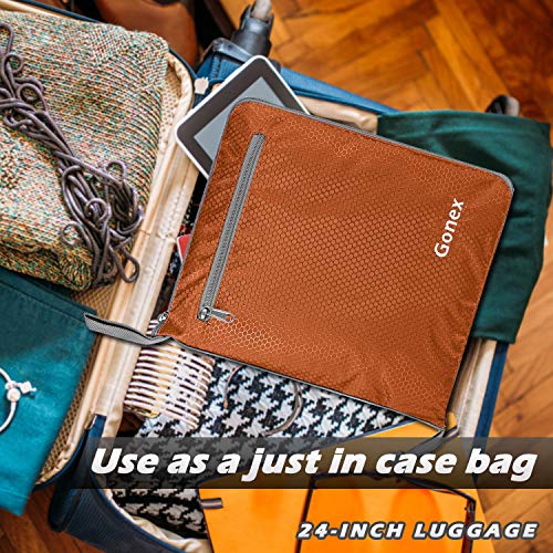 Gonex Gonex Leichter Faltbare Reise-Gepäck 100L, Farbe: Orange, Duffel Taschen Uebernachtung Taschen/Sporttasche für Reisen Sport Gym Urlaub