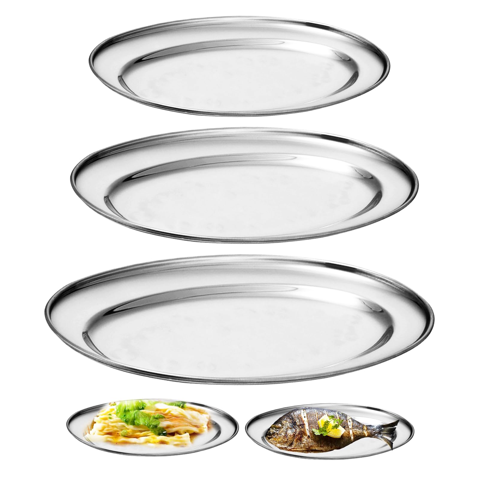 nizirioo lot de 3 plateaux de service