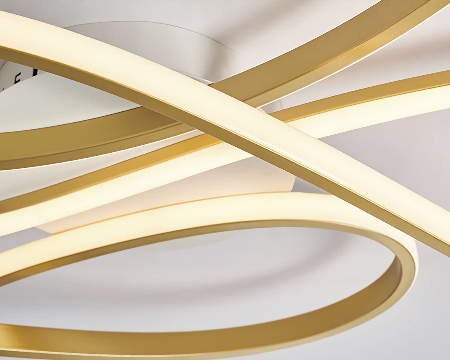 LED Deckenleuchte Dimmbar Deckenlampe Modern Wohnzimmerlampe Schlafzimmerlampe Decke mit Fernbedienung Innen Design Deckenbeleuchtung für Wohnzimmer Küche Arbeitszimmer Büro (Schwarz, 100CM)