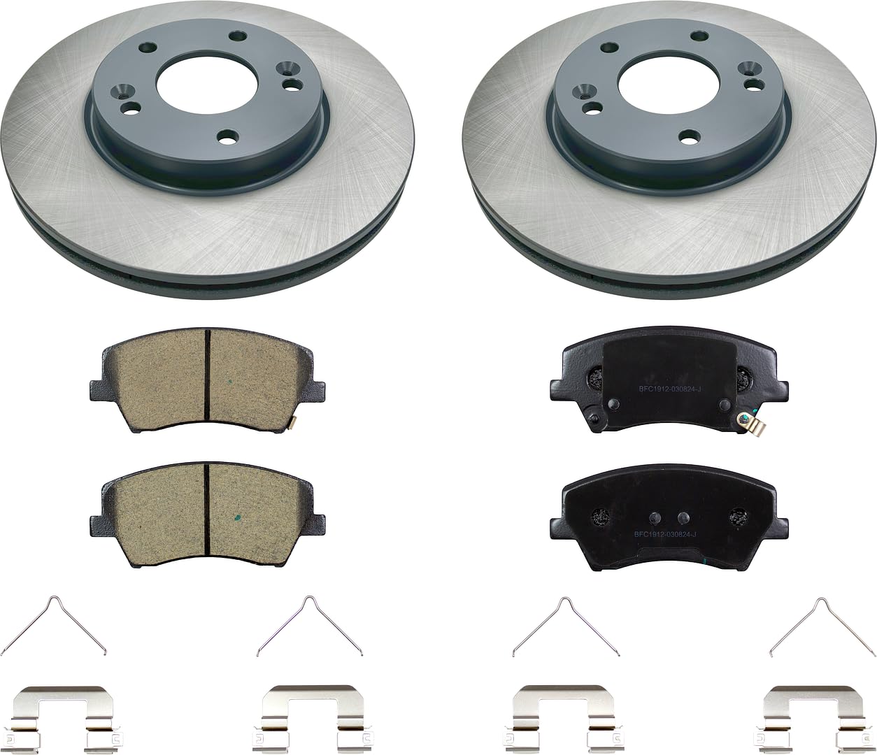 MOTEX Front Disc Brake Kit with Ceramic Pads for 2017-2020 Hyundai Elantra (with 280mm Rotor) - 2
