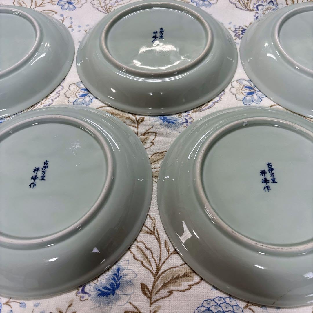 古伊万里　祥峰作　金彩　盛り皿 3枚セット 古伊万里 祥峰作 金彩 盛り皿 3枚セット