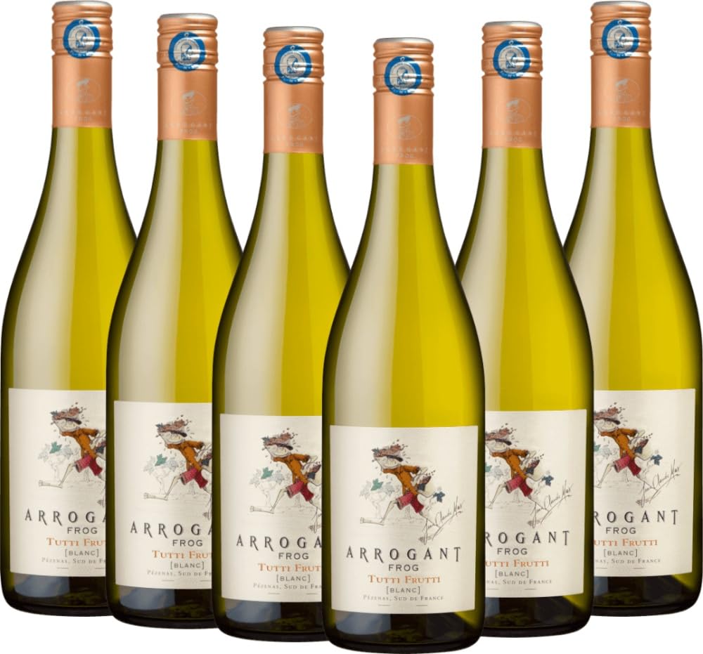 Tutti Frutti Blanc - Arrogant Frog - Weißwein 6 x 0,75l VINELLO - 6er - Weinpaket inkl. kostenlosem VINELLO.weinausgießer