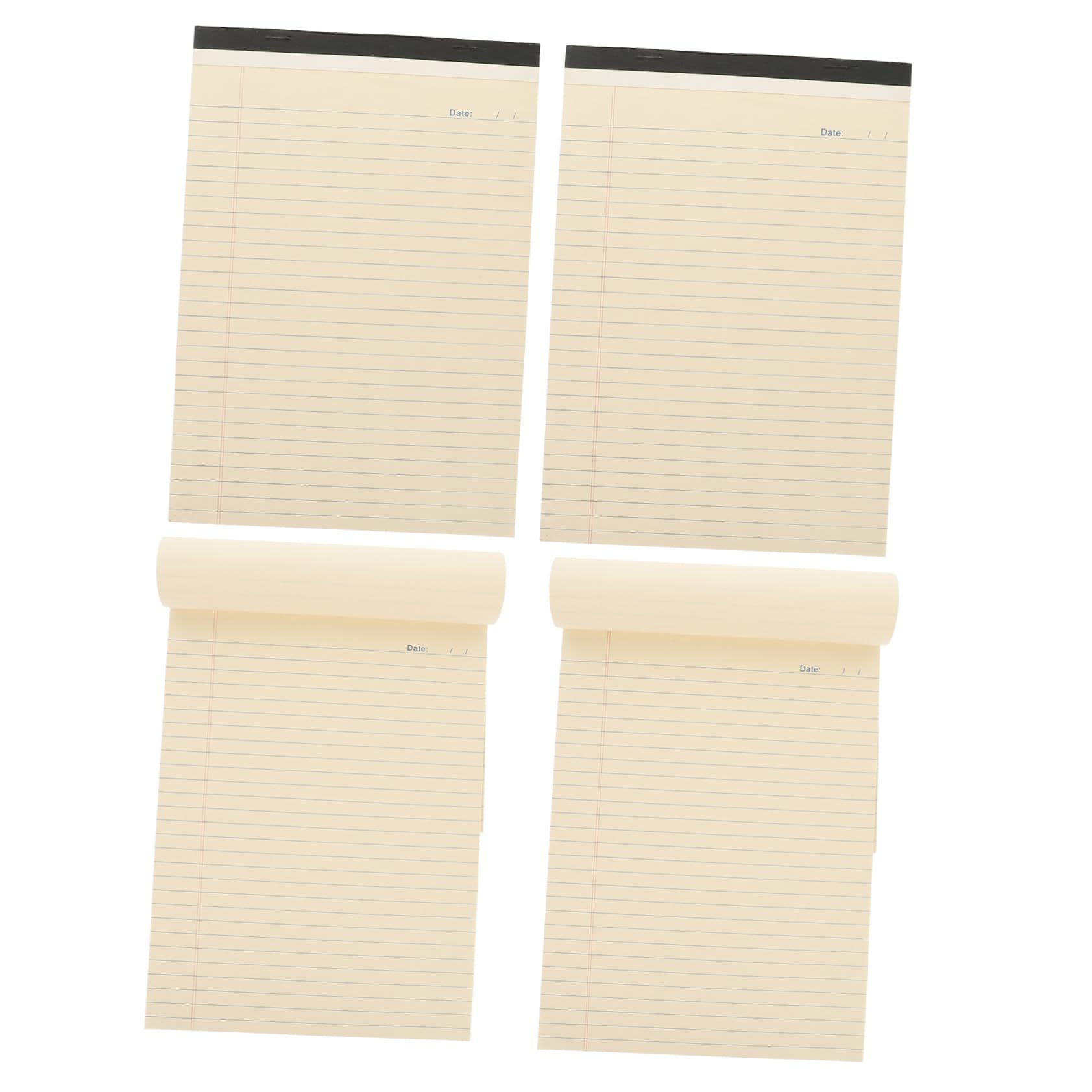 A4-taschennotizblock 4 Stück-pack Beige Papier, Abreißbar, Notizblock